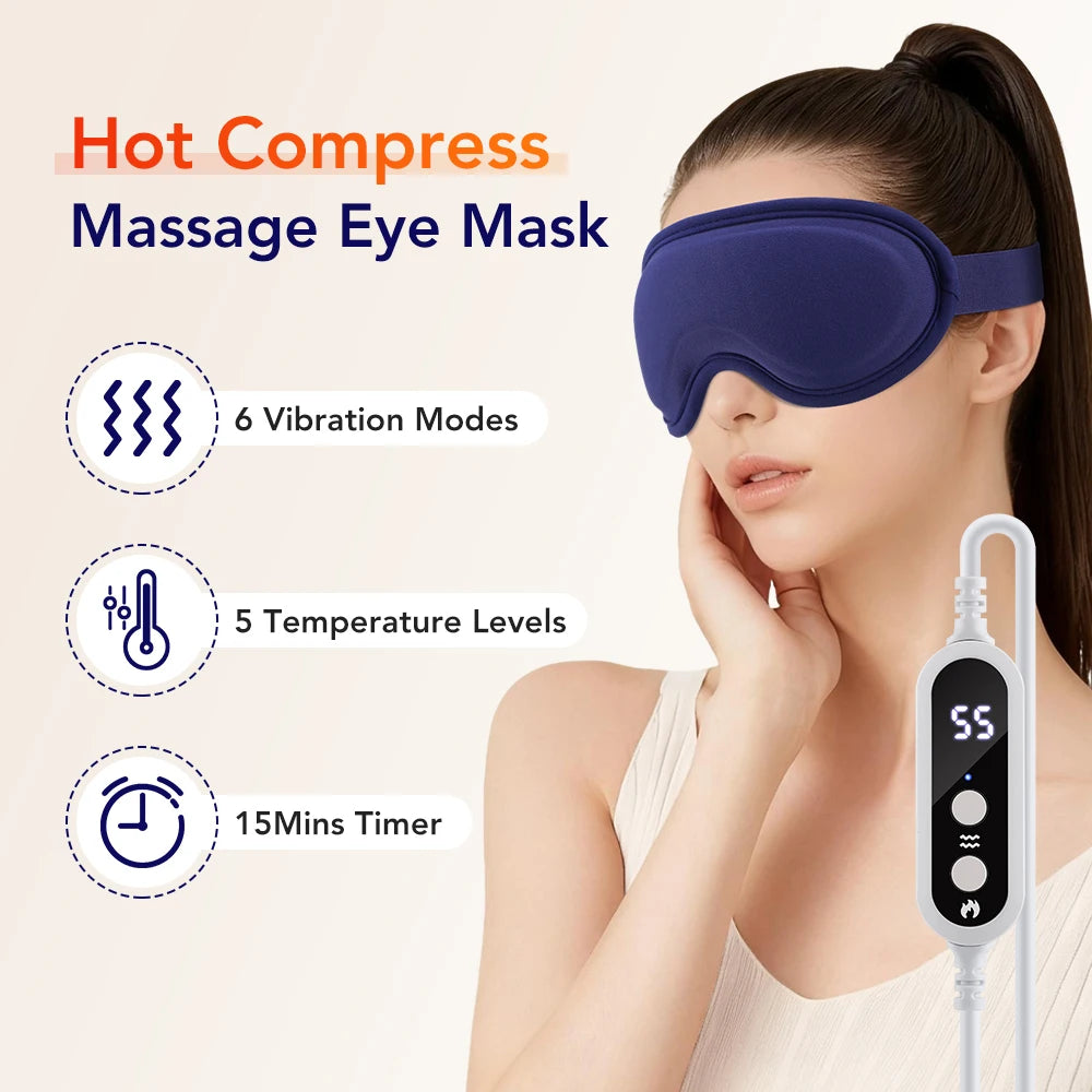3D Vibration Massage Eye Mask